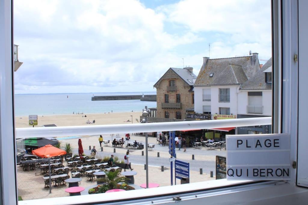 « L'Oceanix » Vue Grande Plage 2Ch Wifi Quiberon Exterior photo